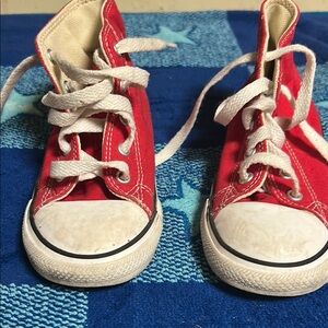 Converse Red and White Classic Sneakers
